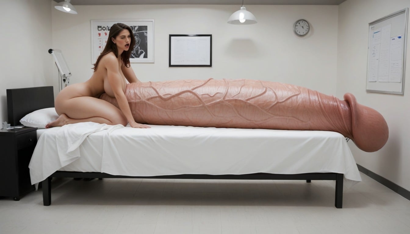 Hyper Long Penis, Penis Fills Out Entire Room, Penis Growth Serum Hoses Connected To Tip Of Penis Shemale AI Porn
