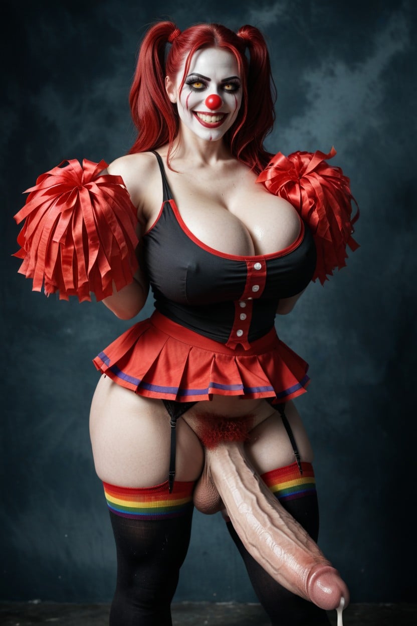 Realism, Gigantic Muscular Thighs, Impossibly Long Hyper Penis Shemale AI Porn