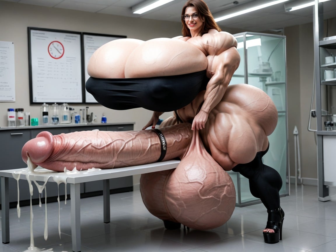 Penis The Size Of The Room, Hyper Muscle, Wide Hips Shemale AI Porn