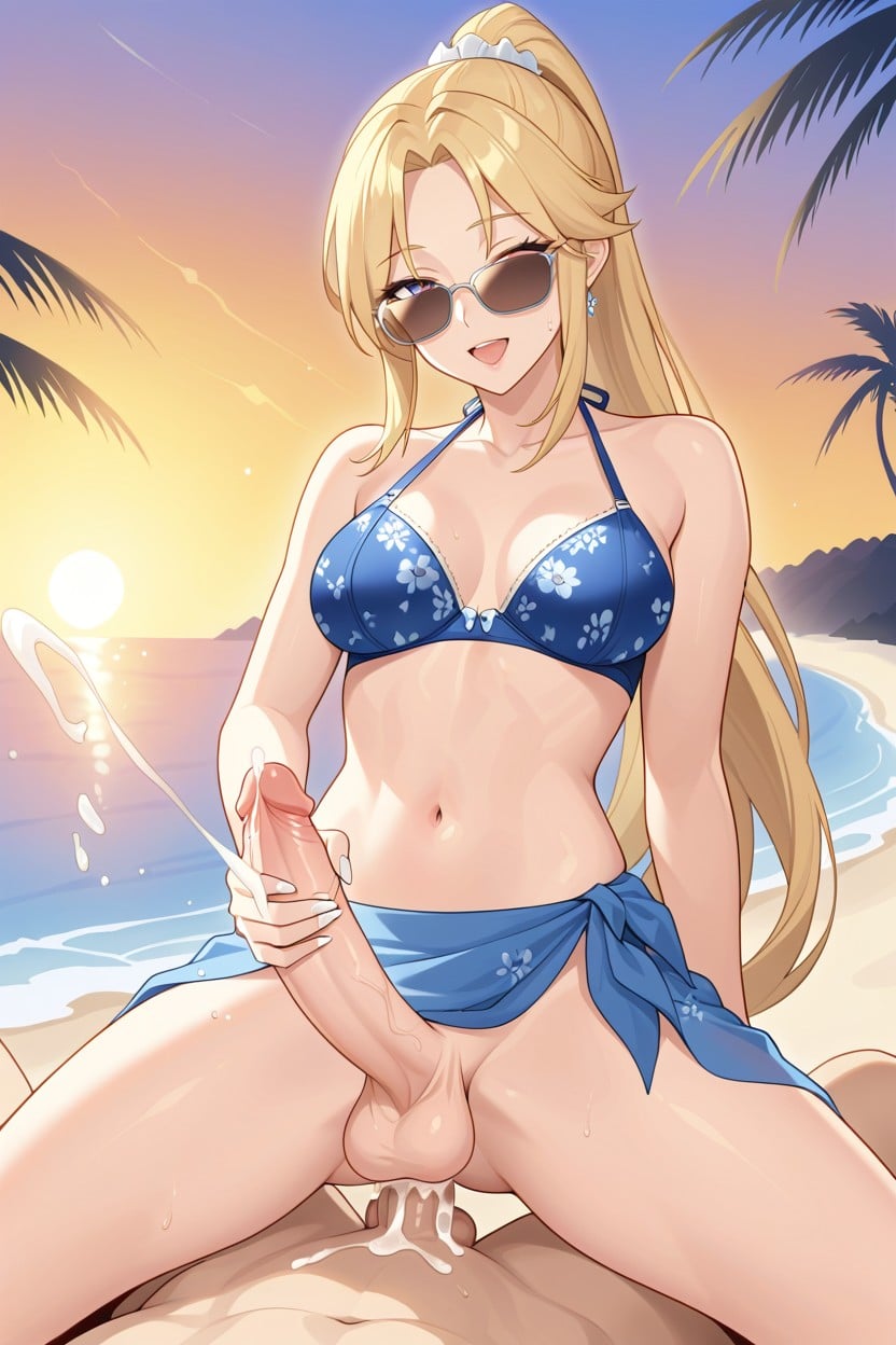 Sarong, White Nails, 18+ ニューハーフAIポルノ