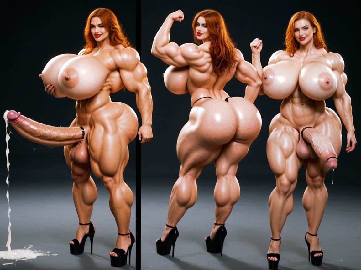 30+, Flexing, Thick Hips Wider Than Shoulders 人妖AI黃片