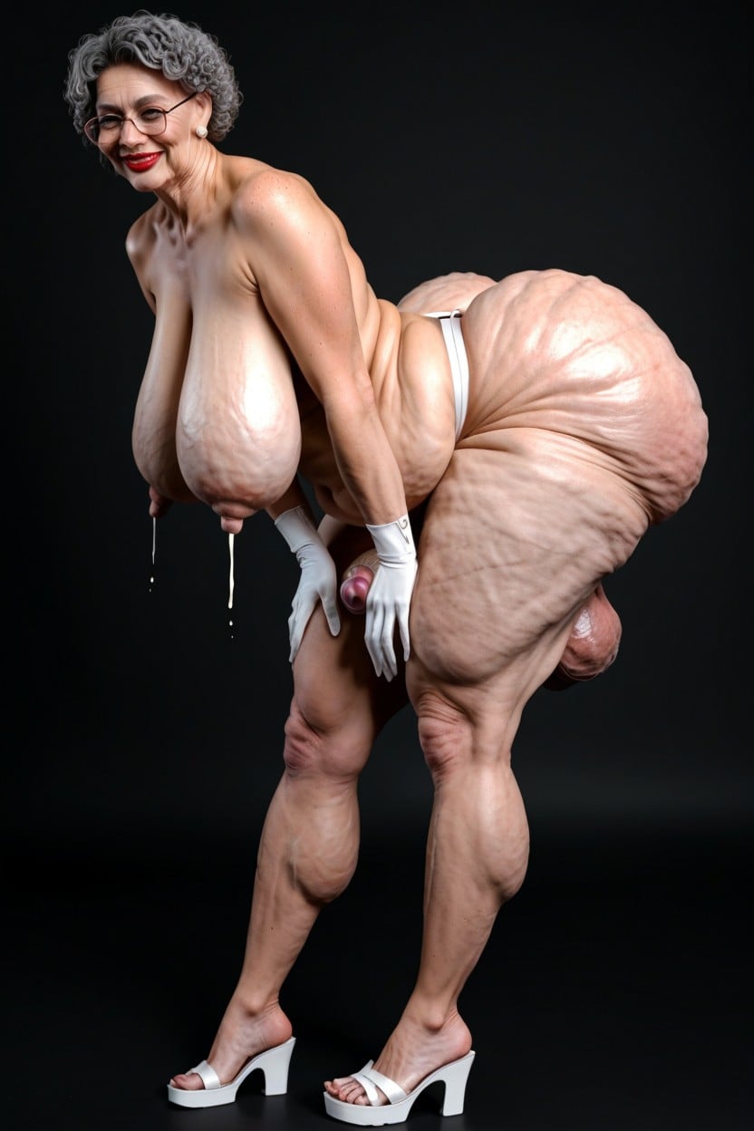 Grand, Stretch Marks, Cellulite Legs Porno IA transsexuelle