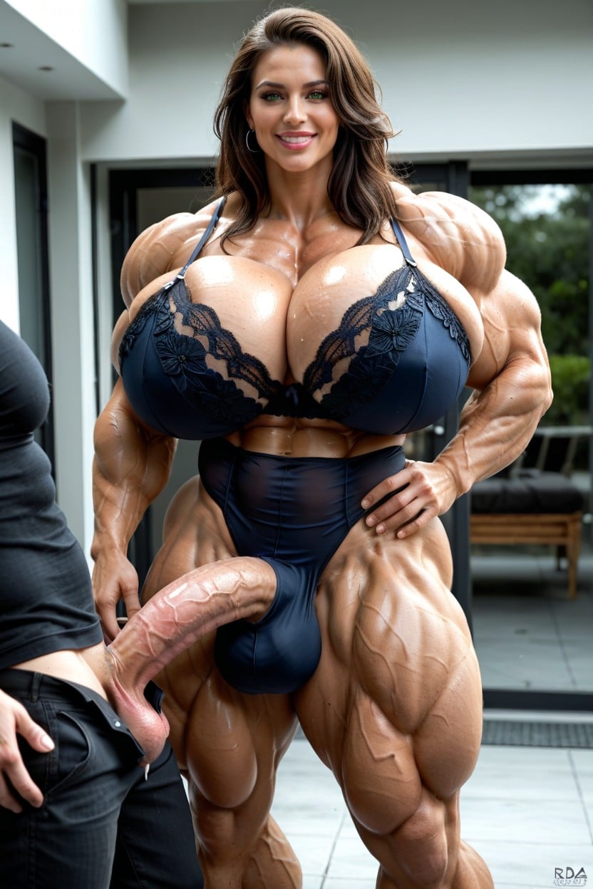 Massive Balls, Futa With Man, Toned Muscles ニューハーフAIポルノ