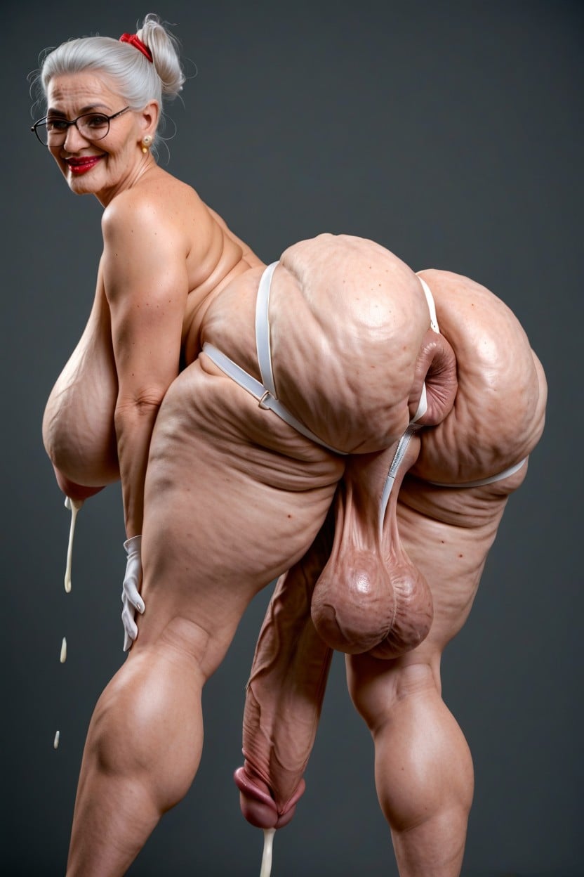 Shoulders Back, Gaping Anus, Cleft Chin 人妖AI色情
