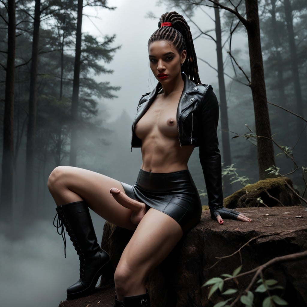 18+, Dark Forest At Background, Cold Lighting 人妖AI黃片
