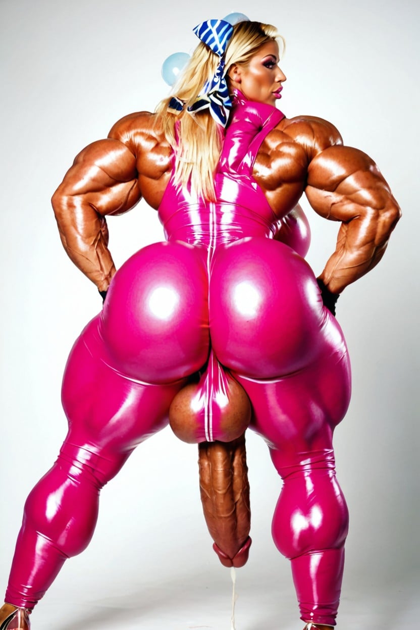 Huge Full Lips, Full View, Huge Muscles Shemale AI Porn
