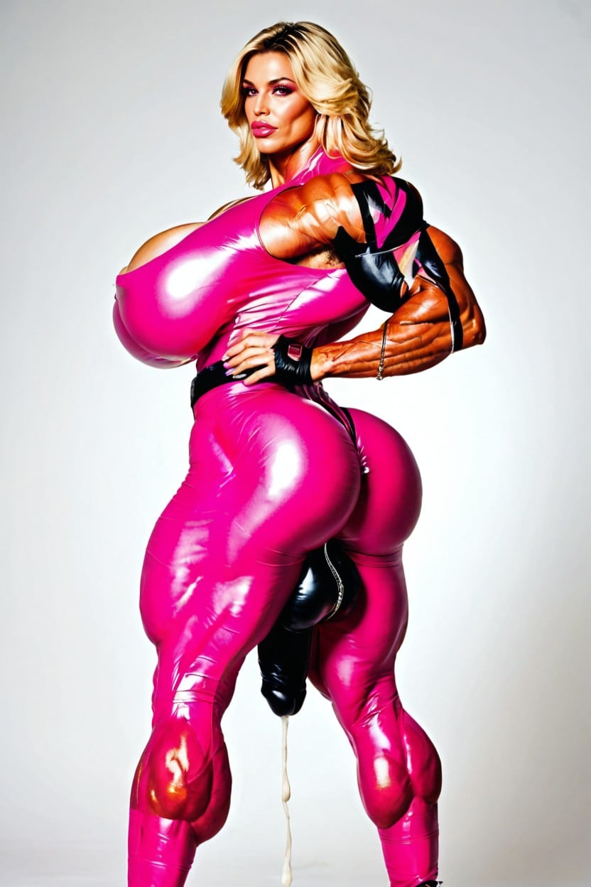 Huge Ass, Hyper Big Ass, Hyper Vascular Muscles Shemale AI Porn
