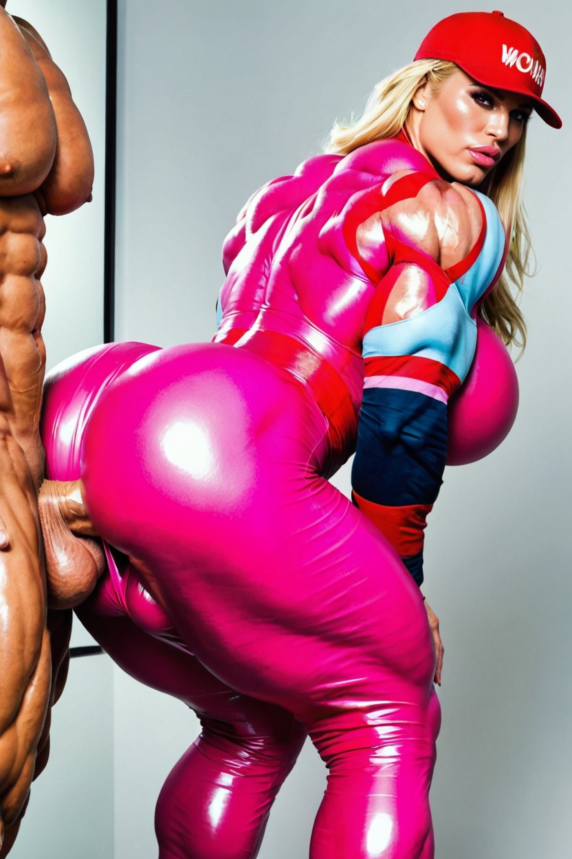 Shiny Skin, Full Lips, Oiled Skin Porno shemale IA