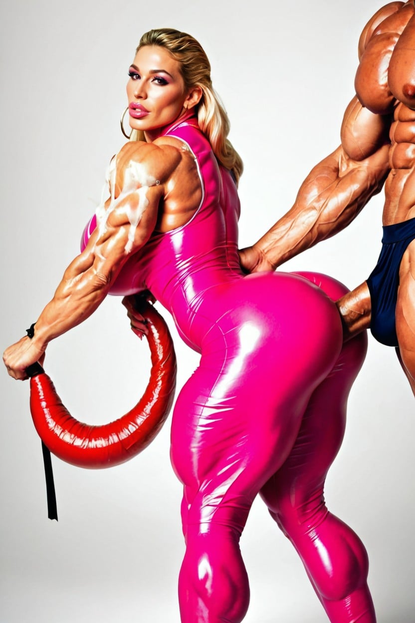 Huge Ass, Hyper Defined Muscles, Veins 人妖AI色情