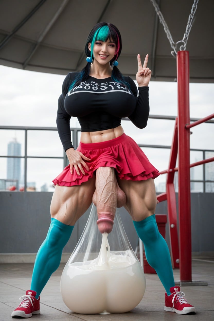 Arched Back, Erection, Asian Shemale AI Porn
