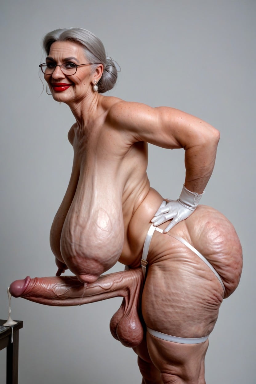 Thick Lumpy Breast Milk, Gigantic Ass, Cellulite ニューハーフAIポルノ