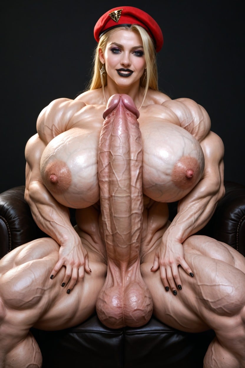 コスプレ, Gigantic Veiny Muscles, Extremely Pale Veiny Skin ニューハーフAIポルノ