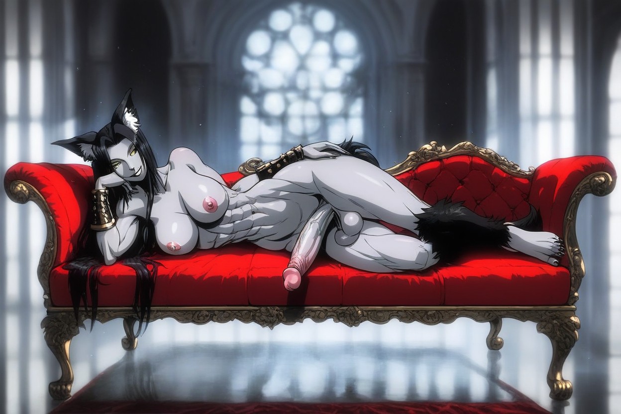 Giant Breasts, Depth Of Field, Red Rug ニューハーフAIポルノ