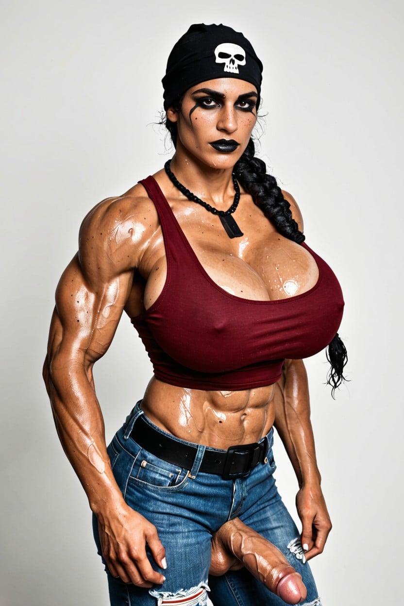 Extreme Freckles, Caveira Brunette Haircut, Full Lips Porno shemale IA
