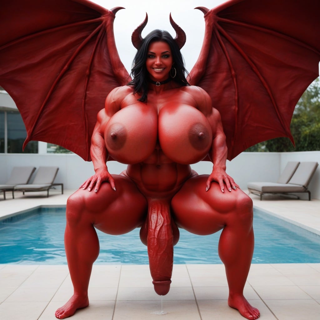 Stunningly Beautiful, Huge Rounded Breasts, Extremely Beautiful Face ニューハーフAIポルノ