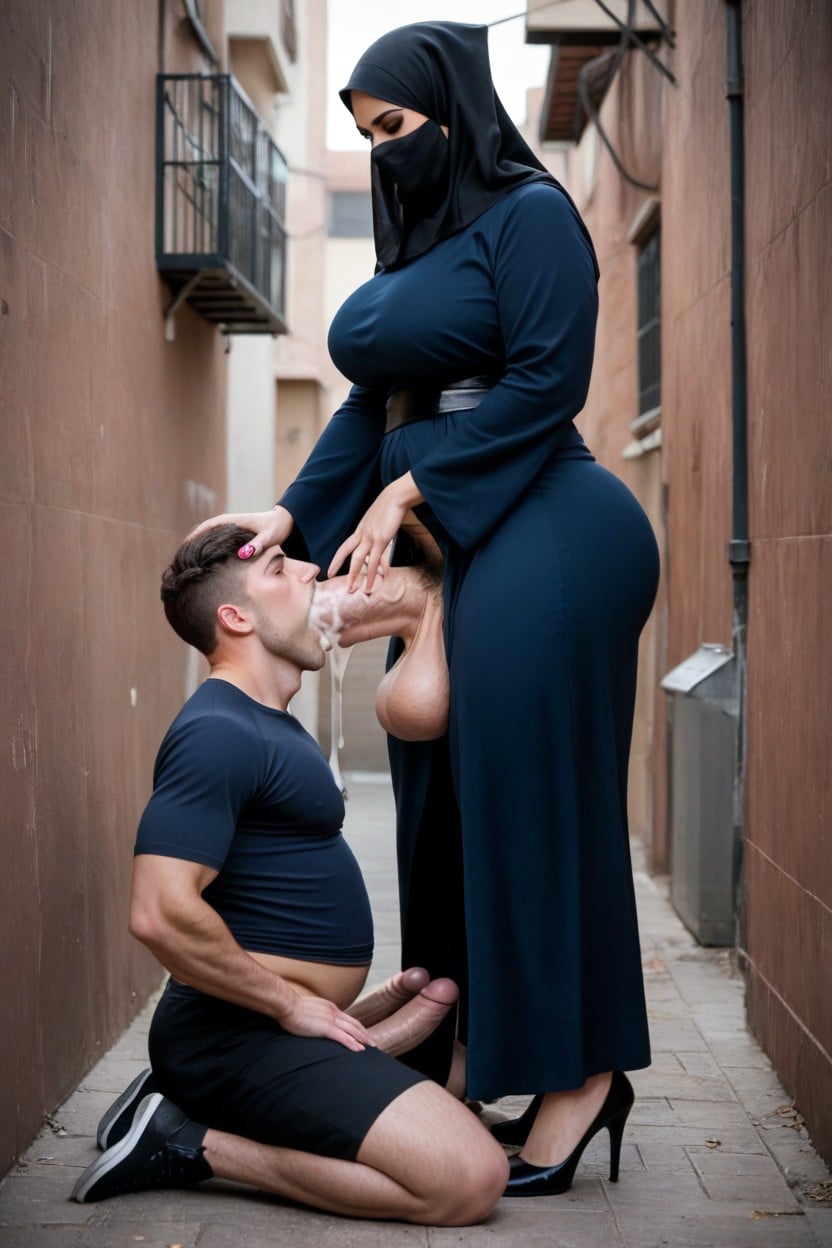 Extreme Throatfucking, Standing Futa, Femdom Shemale AI Porn