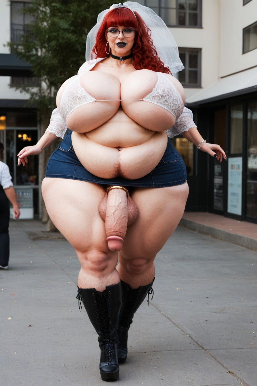 Ssbbw, Sein Colossal, Cheveux Permanents Porno IA transsexuelle
