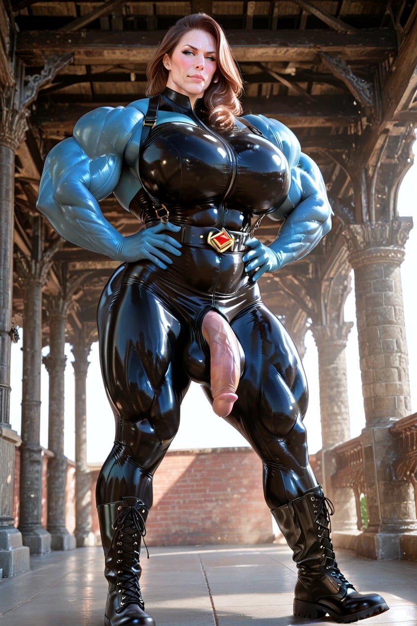 Massive Frame, Huge Muscles, 50+ Shemale AI Porn