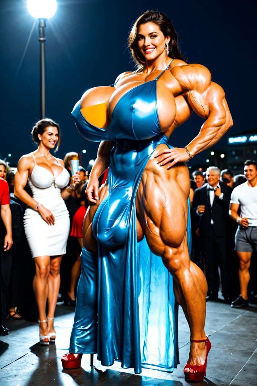 Party, Gigantic Latissimus Dorsi, Massive Shemale AI Porn