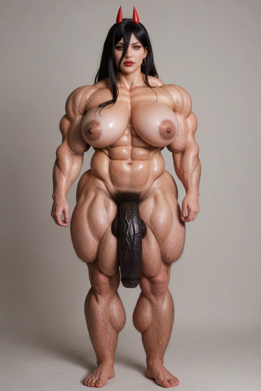Black Penis Expansion, Front View, Beautiful Feets Shemale AI Porn