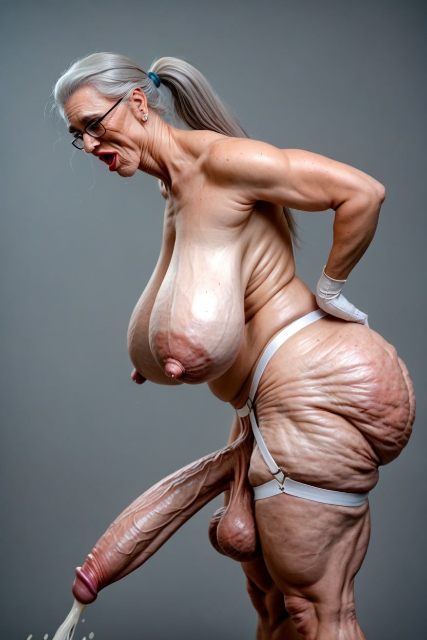 Thick Lumpy Breast Milk, Fat Back, 60+ Shemale AI Porn