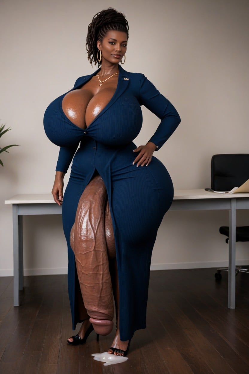 Model, Oversized Futa Cock, Sweating Shemale AI Porn