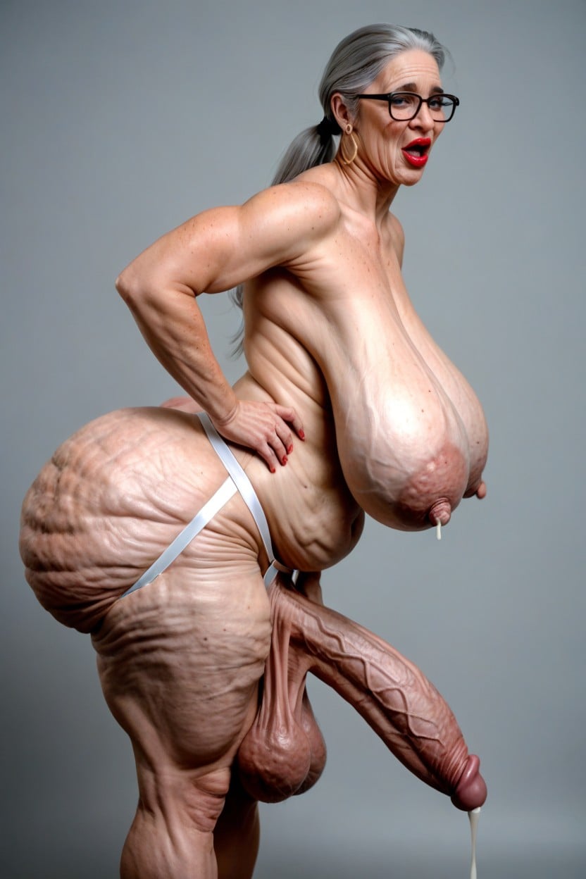 Naked, Wrinkles On Thighs, Wrinkled Face Porno IA transsexuelle