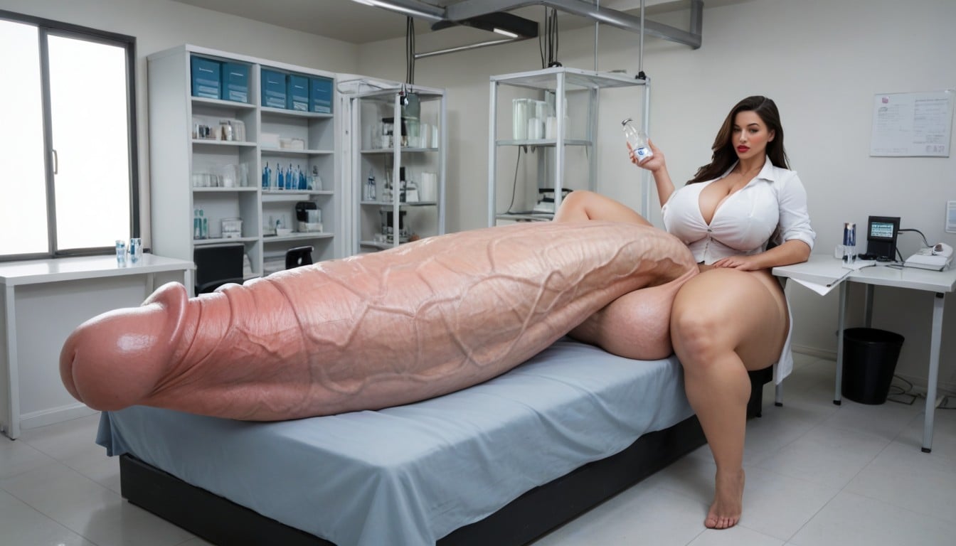 Hyper Thick Veiny Detailed Colossal Penis, Full Body View, Testicles Are Just Too Gigantic Porno shemale IA