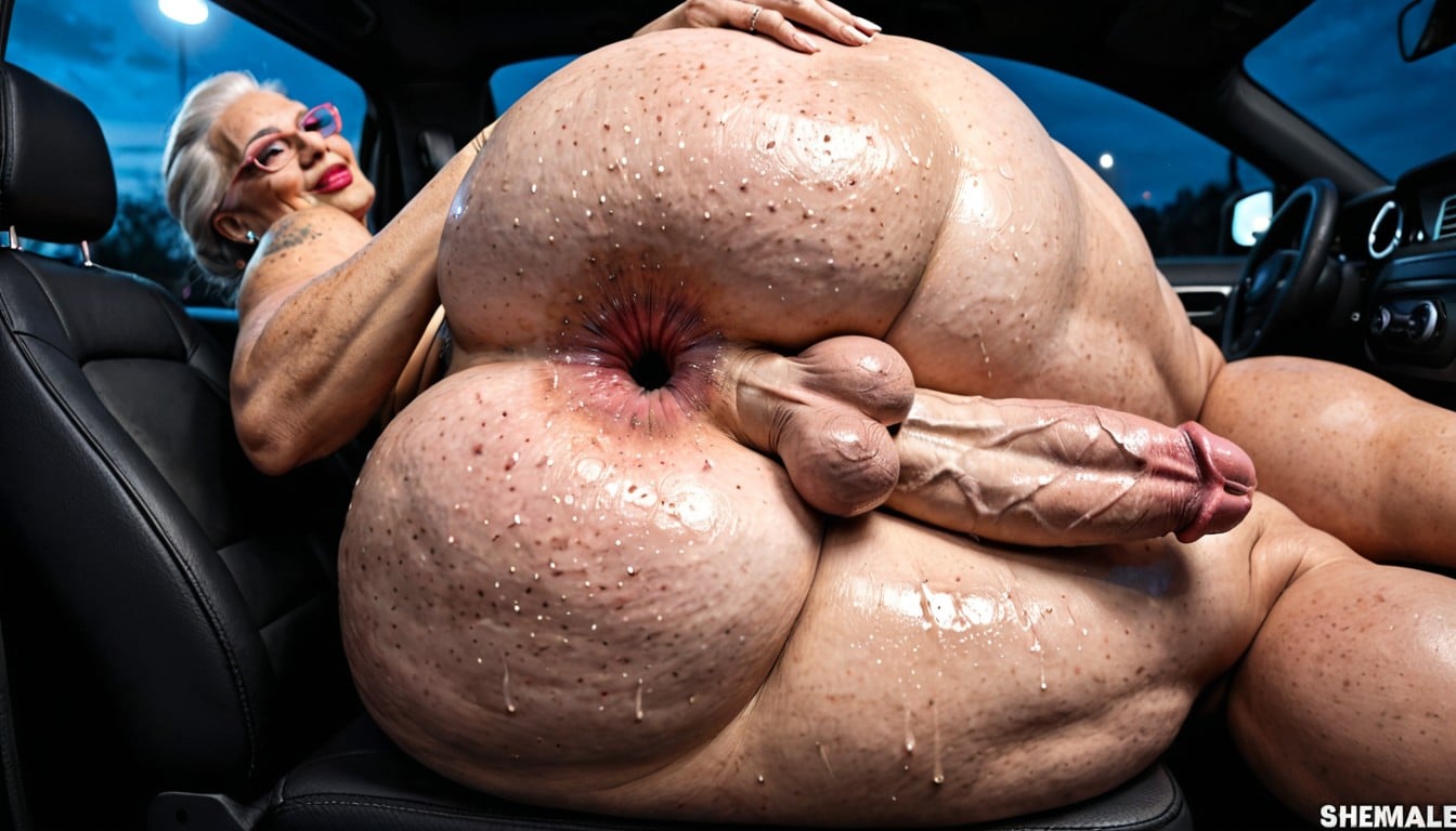 Gigantic Thighs, Vue De Côté, Ultra Wide Hips Porno IA transsexuelle