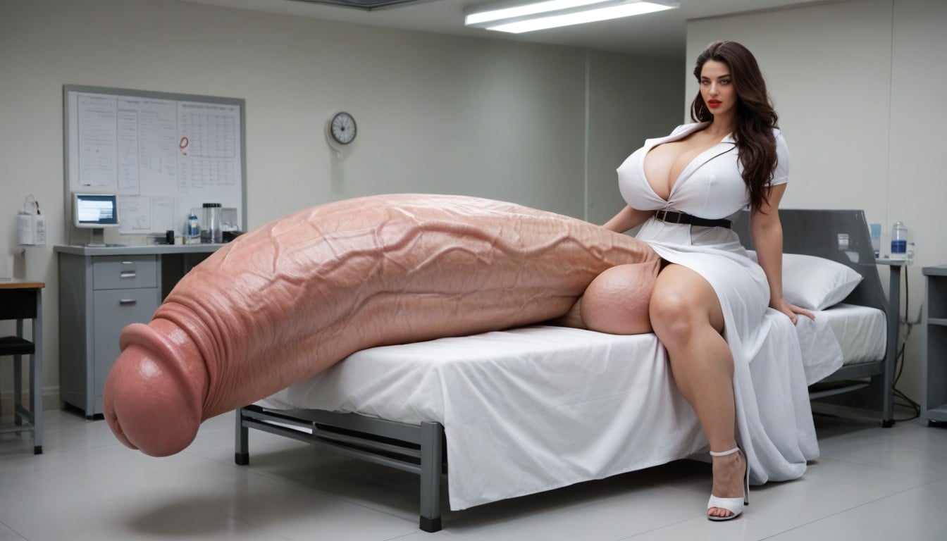 Choqué, Penis Fills Out Entire Room, Giant Bulging Penis Porno IA transsexuelle