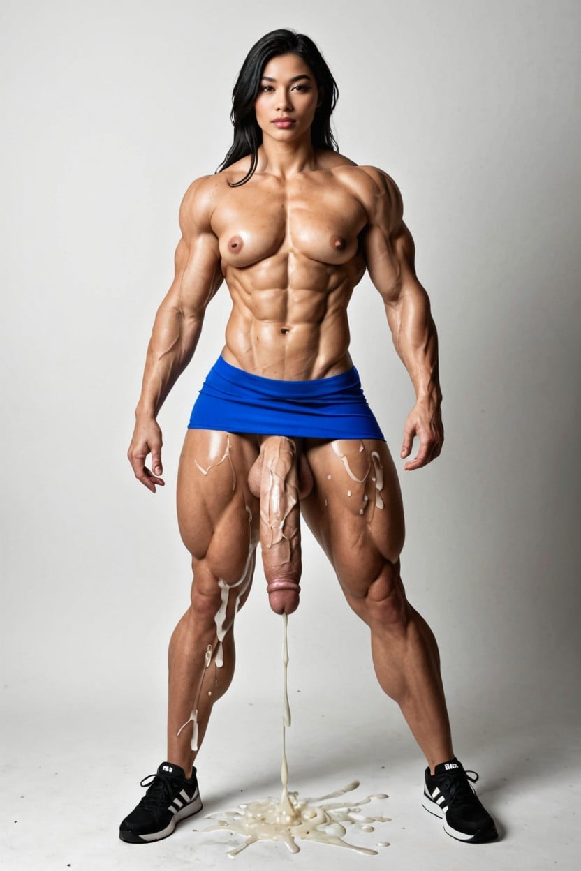 Athletic, Athletic, Gigantic Girthy Penis Shemale AI Porn