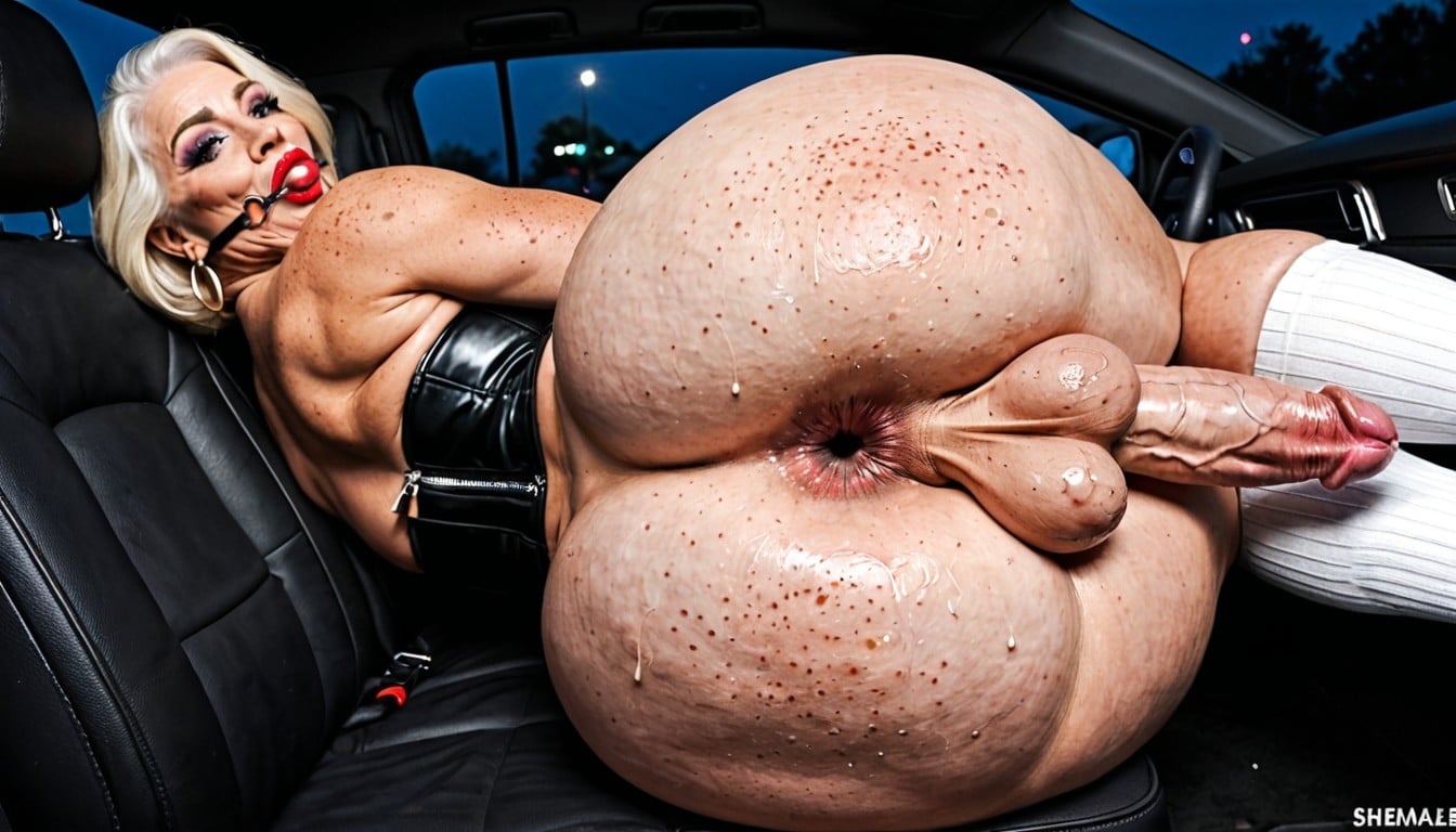 Hyper Massive Fake Bbl Round Ass, Thick Perineum, Thick Body Shemale AI Porn