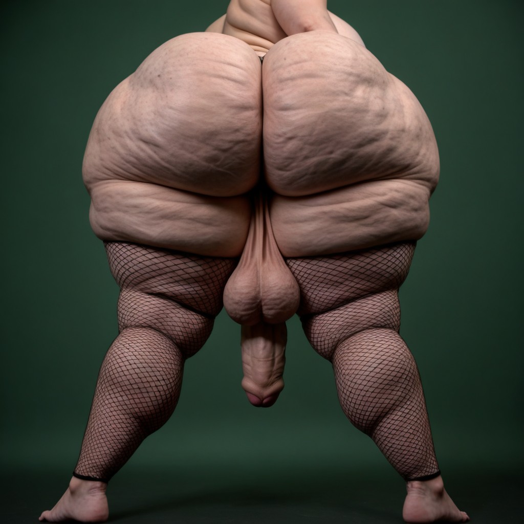 Evil, Droopy Low Hanging Balls, Long Legs Shemale AI Porn