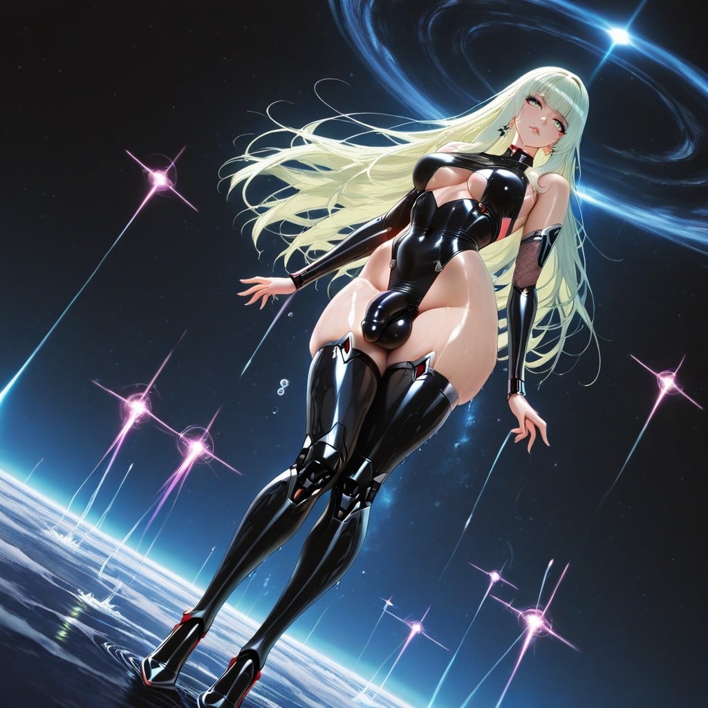 Form Fitting Clothing, Azur Lane Style, Eyeliner Porno IA transsexuelle