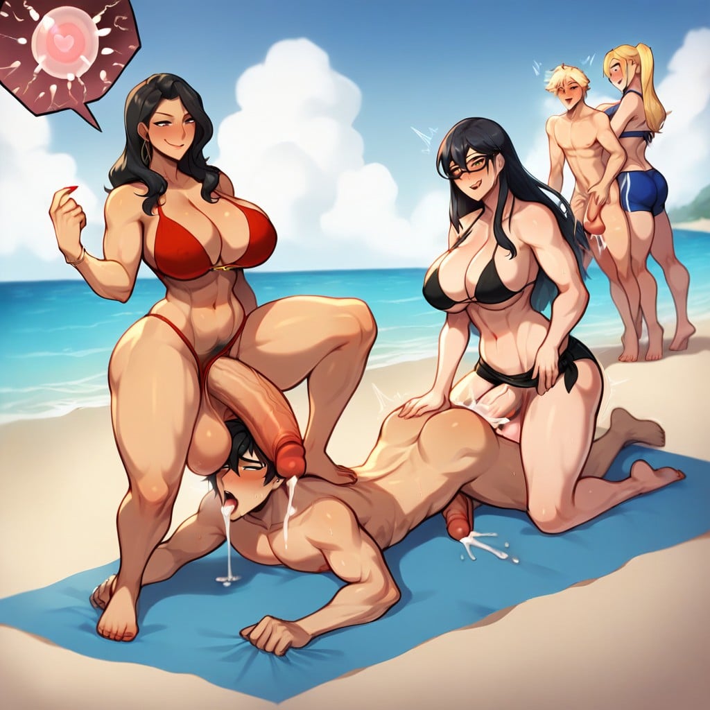 Dominant Futa, Male Exhausted, Futa On Top Shemale AI Porn