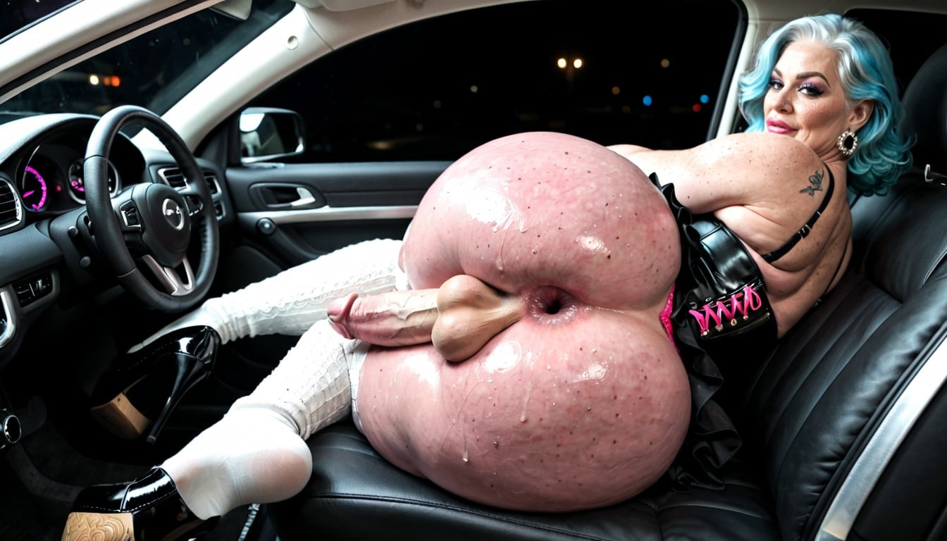 One Person, Extremely Hyper Large Heavy Bottom, Ass Bigger Than Thighs Porno IA transsexuelle