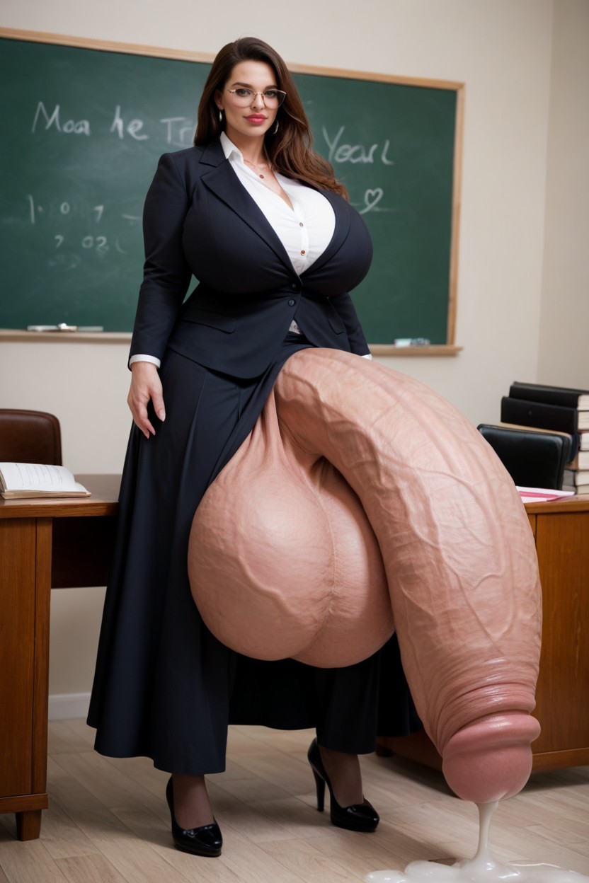 Cum Leaking From Penis, 50+, Teacher Shemale AI Porn