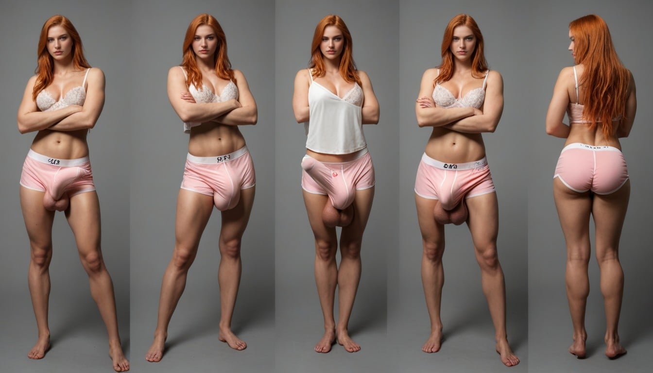 Victoria's Secret, Changing Clothes, Erotic Shemale AI Porn