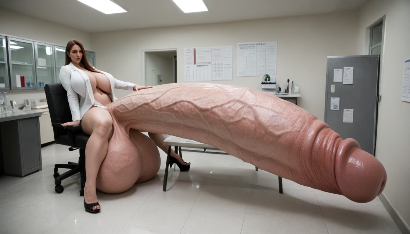 Testicles Are Just Too Gigantic, Full Body View, Absurdly Oversized Hyper Penis Porno shemale IA