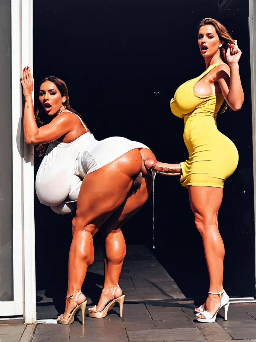 Futa On Female, Fully Clothed, Female Shemale AI Porn