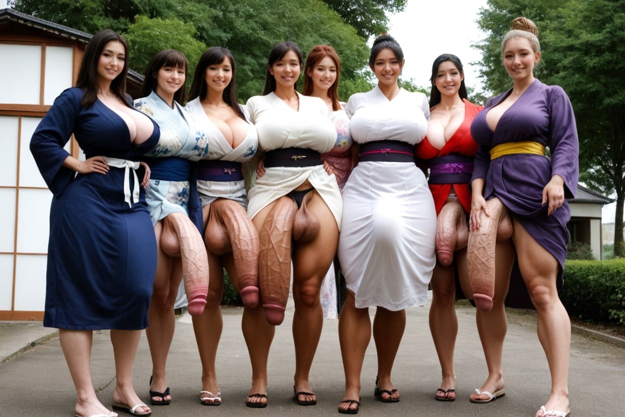 Highly Detailed Massive Erect Cock, Hyper Bulge, Tokyo Shemale AI Porn