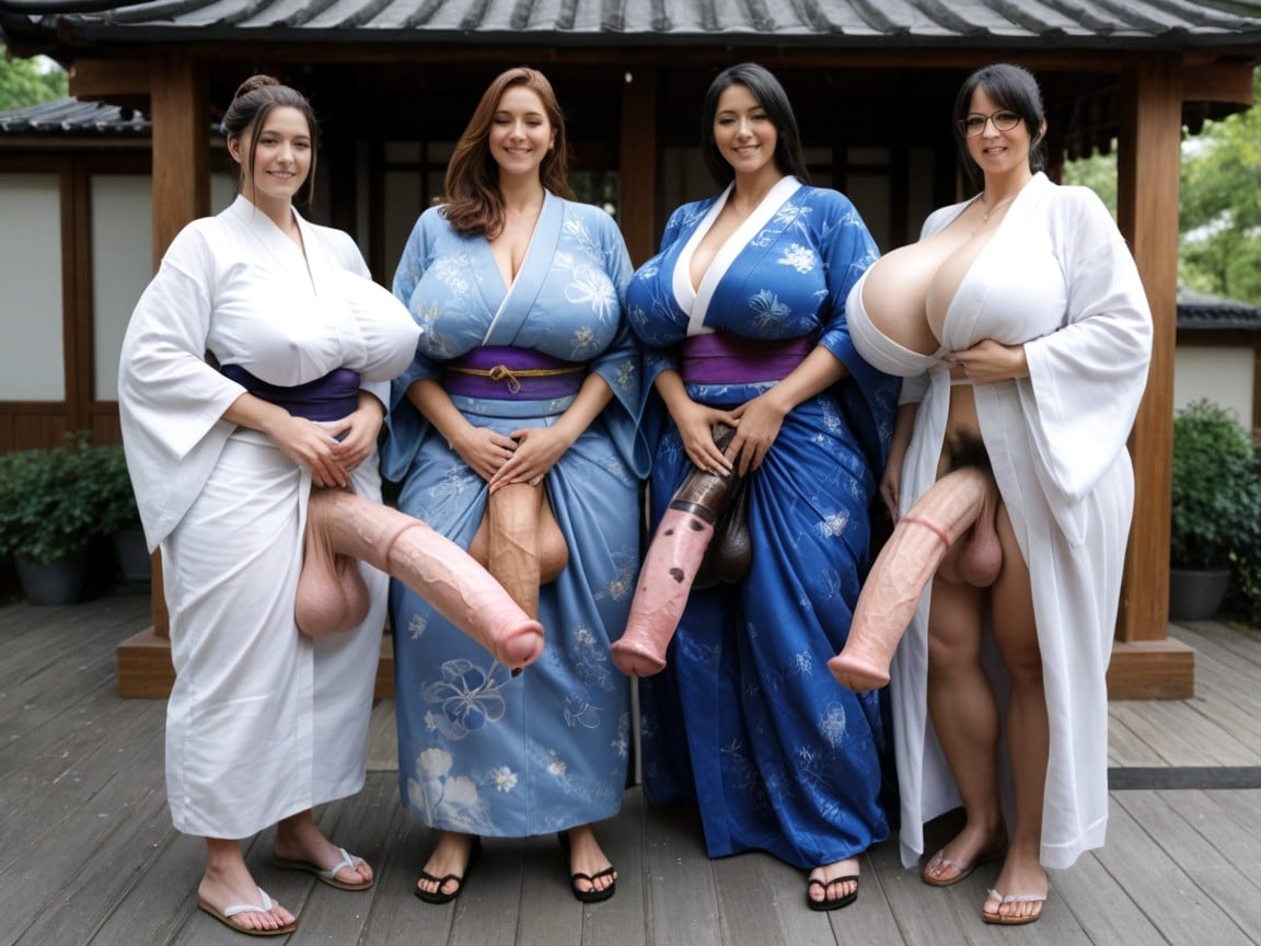 Gorgeous, Outdoors, Every Woman Have A Huge Cock Shemale AI Porn