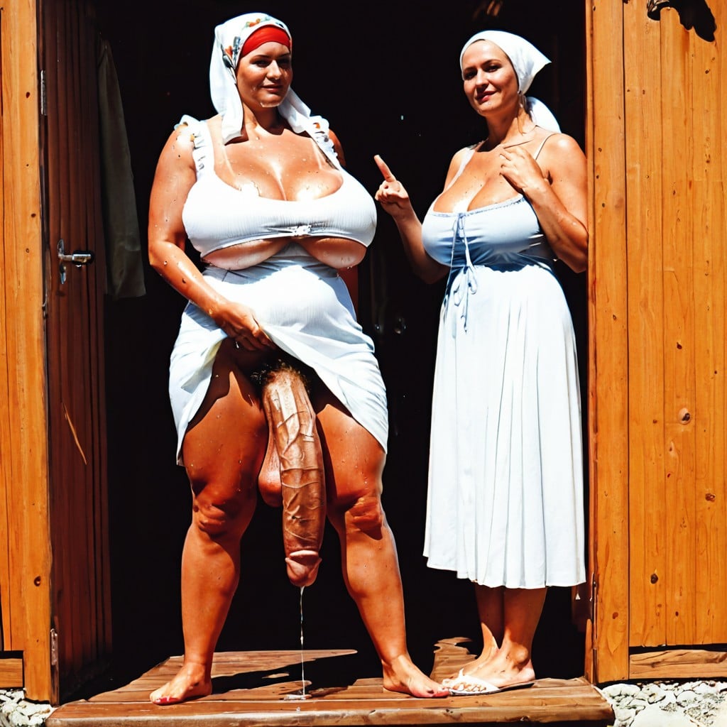 Wood Cabin, Hyper Cock, Russian Futa Shemale AI Porn
