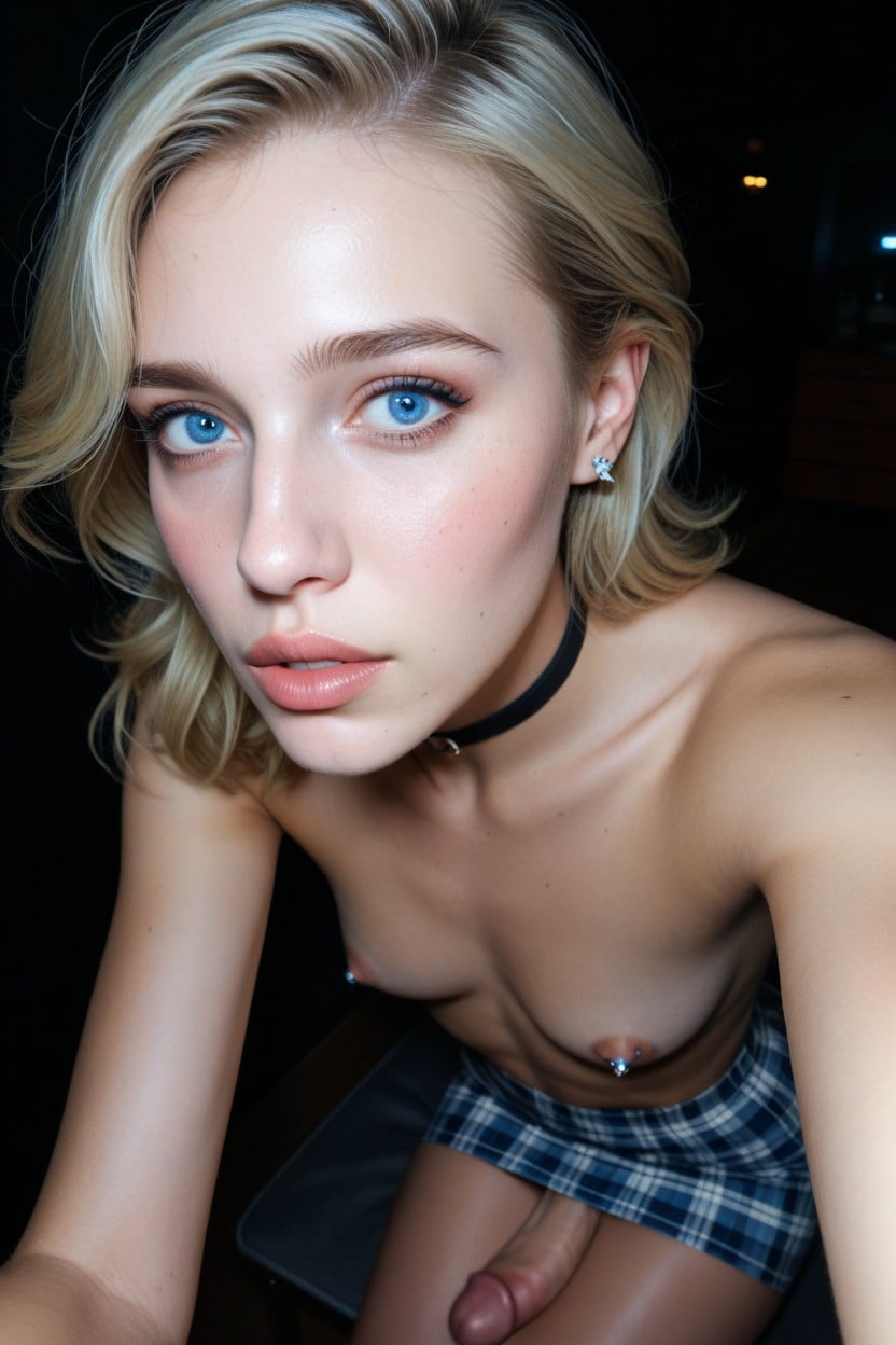 Blonde Hair, 18+, Extra Detail In Eyes Shemale AI Porn