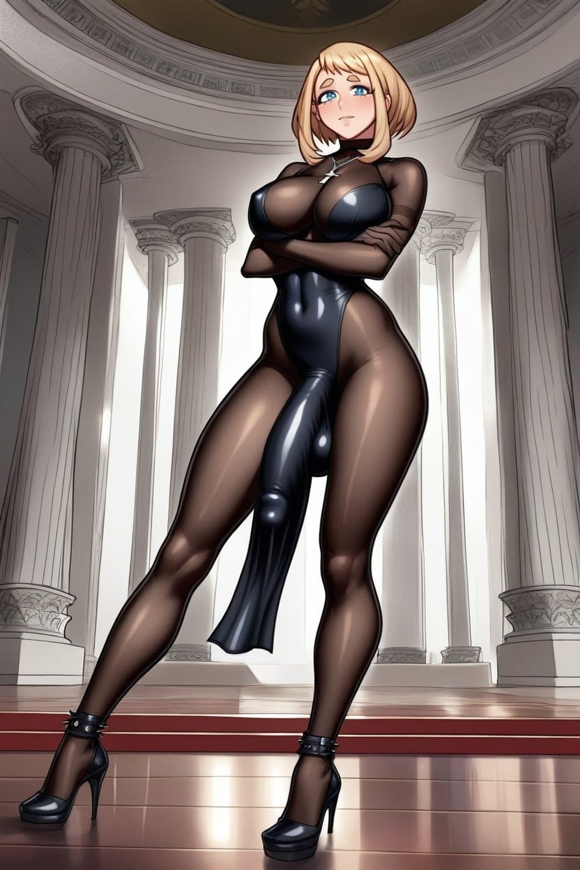 Sweet And, Erect Penis, Chest Shemale AI Porn
