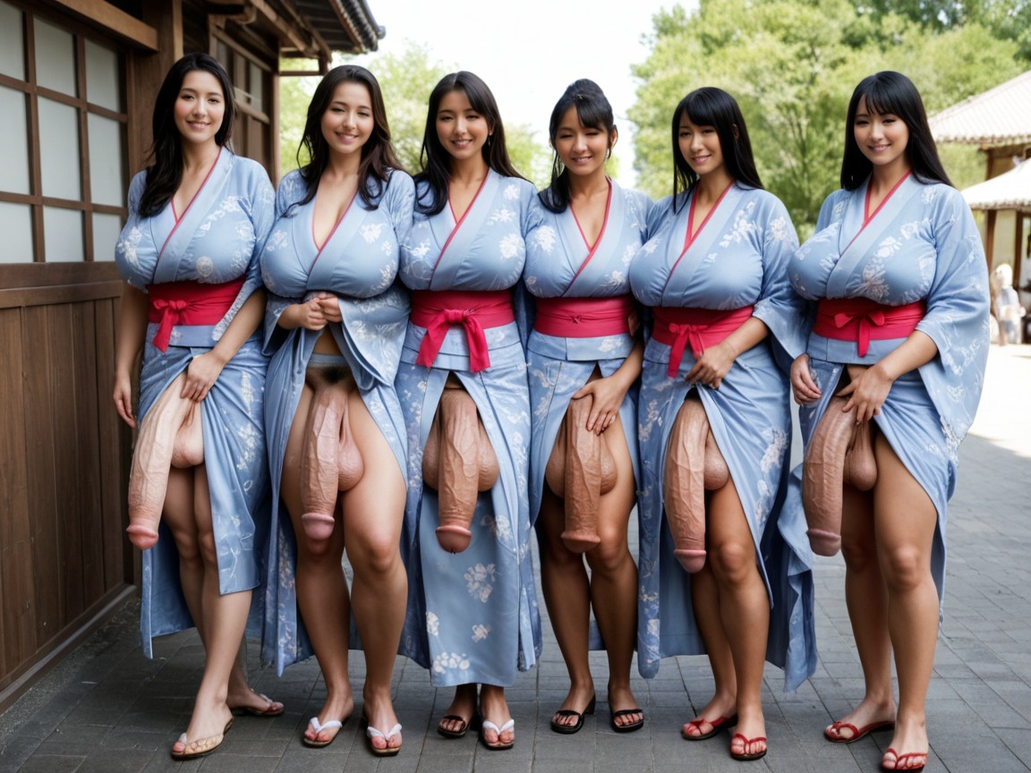 Group Sex, Full Body, Black Hair Shemale AI Porn