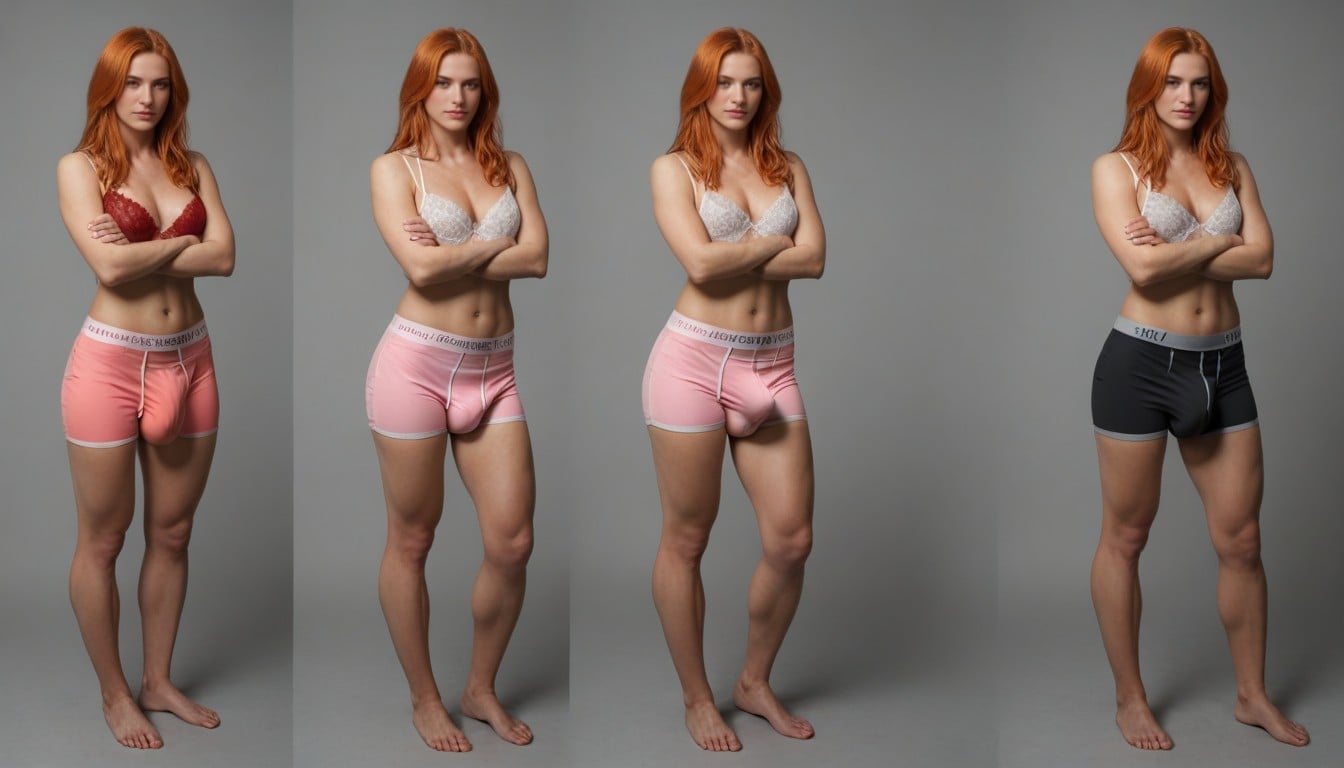Bulge, Skinny, Flaccid Shemale AI Porn
