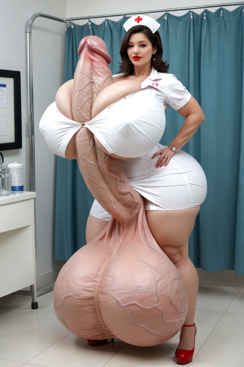 Hyper Gigantic Testicles, Hyper Gigantic Testicles, Hyper Gigantic Veiny Penis Shemale AI Porn