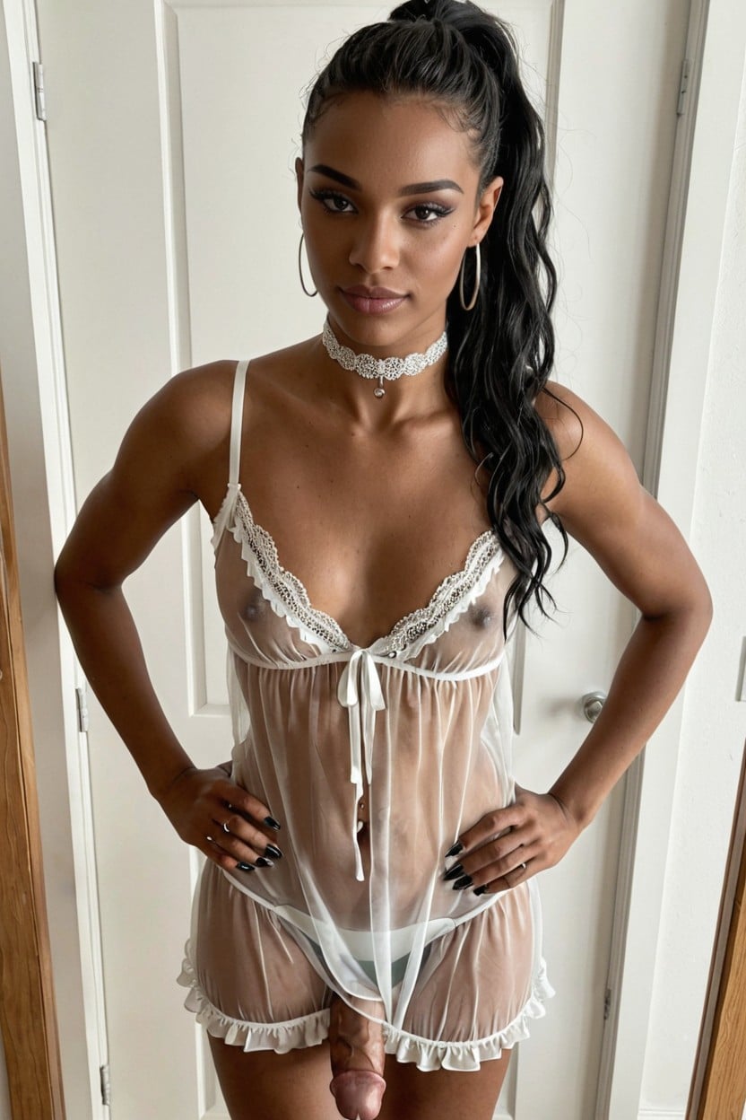 Black Hair, Cuteboy, Pale Skin Shemale AI Porn