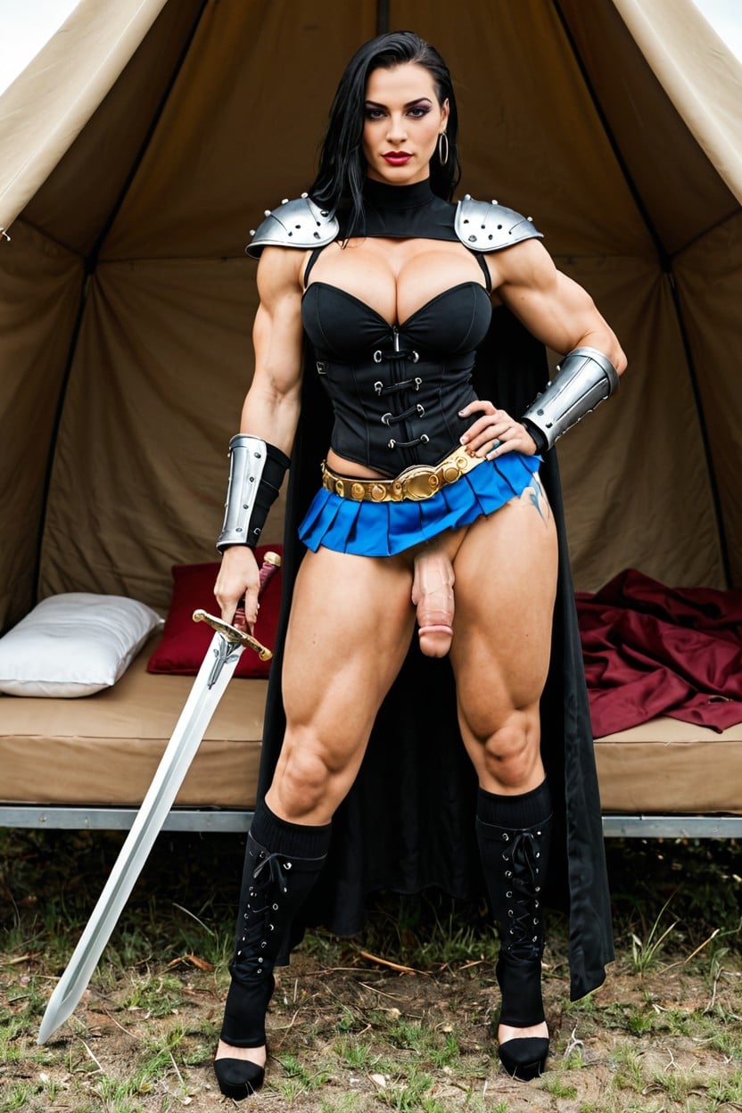 Royalty, 18+, Very Muscular Ticket Thighs Tomboy Shemale AI Porn